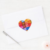Heart Tiles Herz-Aufkleber (Umschlag)