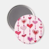 Heart Tiles Magnet (Vorderseite/Rückseite)