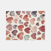 Heart to Hearts Fleece Blanket (Vorderseite (Horizontal))