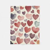 Heart to Hearts Fleece Blanket (Vorderseite)