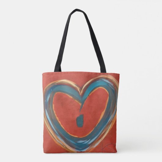 Heart Tote Tasche (Rückseite)