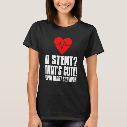 Heart Transplan Survivor Design for Post Attack Re T-Shirt (Vorderseite)
