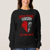 Heart Transplant Survivor Heart Bypass Open Heart Sweatshirt (Vorderseite)