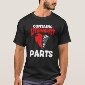 Heart Transplant Survivor Heart Bypass Open Heart T-Shirt (Vorderseite)