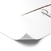 Heart Tree - 100 Signature Guest Book Alternative Poster (Ecke)