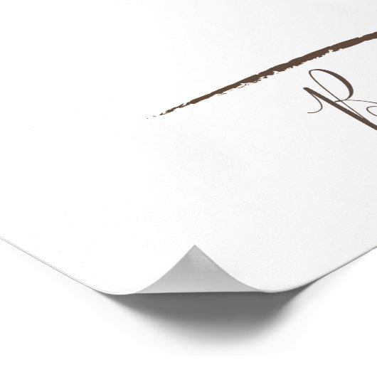 Heart Tree - 100 Signature Guest Book Alternative Poster (Ecke)