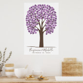 Heart Tree - 150 Signature Guest Book Alternative Poster (Küche)