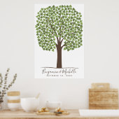 Heart Tree - 250 Signature Guest Book Alternative Poster (Küche)