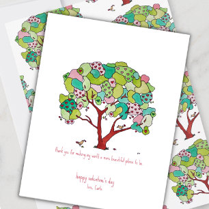 Heart Tree Happy Valentine's Day Card Feiertagskarte