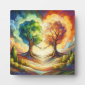 Heart Tree Liebe Fotoplatte (Vorderseite)