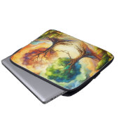 Heart Tree Liebe Laptopschutzhülle (Vorne Knopf)