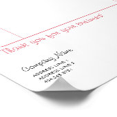 Heart Tree Rechnung Poster (Ecke)