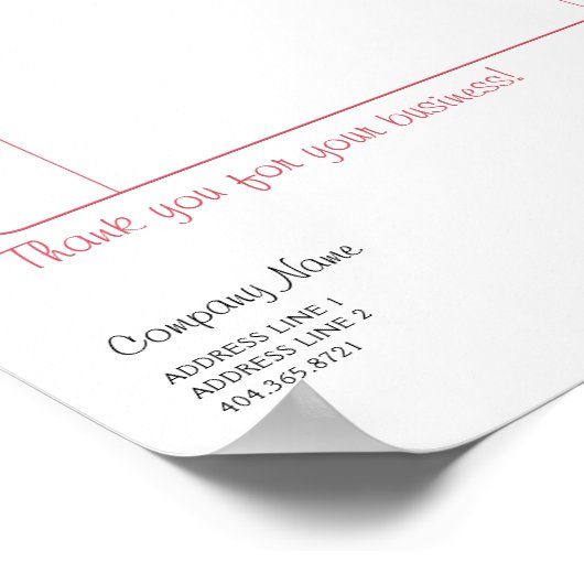 Heart Tree Rechnung Poster (Ecke)