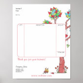 Heart Tree Rechnung Poster (Vorne)