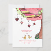 Heart Tree Valentine Holiday Card Feiertagskarte (Vorderseite)