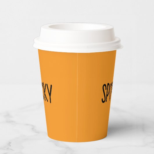 Heart Typography spooky Pappbecher (Rechts)