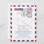 Heart UK und Austraila Wedding Einladung (Vorderseite)