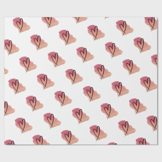 Heart valentine Packpapier (Flach)