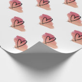 Heart valentine Packpapier (Ecke)