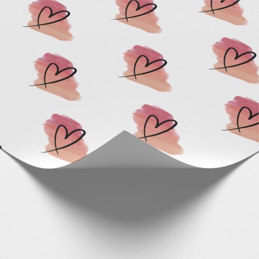 Heart valentine Packpapier (Ecke)