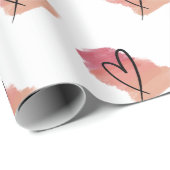 Heart valentine Packpapier (Rolleneckpunkt)