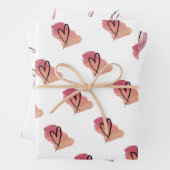 Heart valentine Packpapier Geschenkpapier Set (Beispiel)