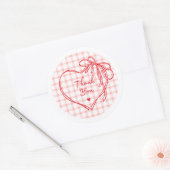 Heart Valentine’s Day Gift Sticker (Umschlag)