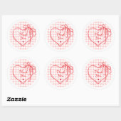 Heart Valentine’s Day Gift Sticker (Blatt)