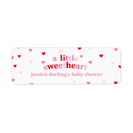 Heart Valentine Theme Baby Girl Dusche Red Pink