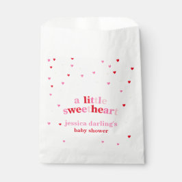 Heart Valentine Theme Baby Girl Dusche Red Pink Geschenktütchen