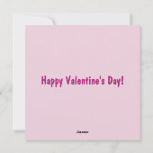 Heart Valentine's Day Card Feiertagskarte (Rückseite)