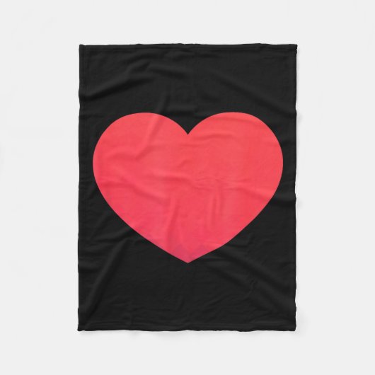 Heart Valentines Day Shirt - Graphic Novelty Love Fleecedecke (Vorderseite)