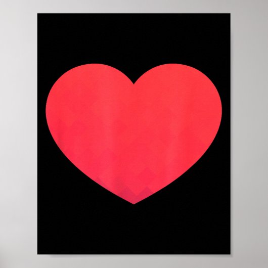 Heart Valentines Day Shirt - Graphic Novelty Love  Poster (Vorne)