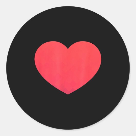 Heart Valentines Day Shirt - Graphic Novelty Love Runder Aufkleber (Vorderseite)