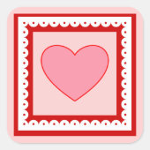 Heart Valentine's Day Stickers (Vorderseite)