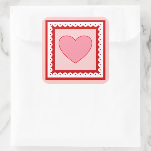 Heart Valentine's Day Stickers (Tasche)