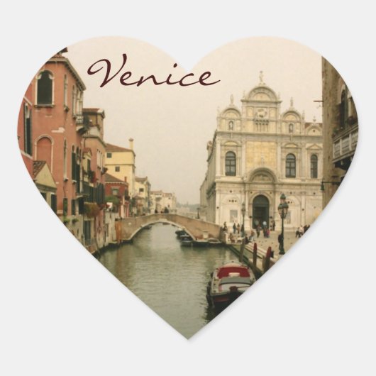 Heart Venice Foto Stickers (Vorderseite)