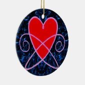 Heart Vortex Keramik Ornament (Rechts)