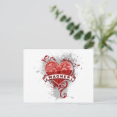 Heart Wagner Postkarte (Stehend Vorderseite)