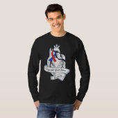 Heart Warrior CHD Awareness Congenital Heart Disea T-Shirt (Vorne ganz)