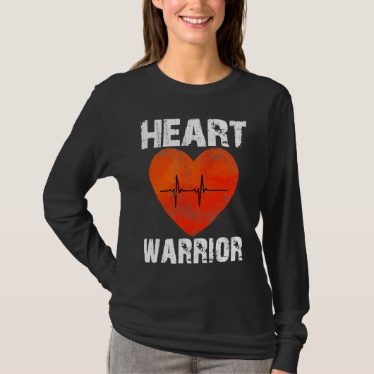 Heart Warrior CHD Awareness Present Congenital Hea T-Shirt (Vorderseite)