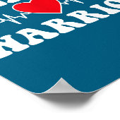 Heart Warrior Heart Disease Awareness Month Red He Poster (Ecke)