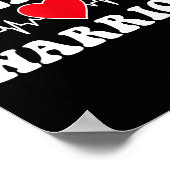 Heart Warrior Heart Disease Awareness Month Red He Poster (Ecke)