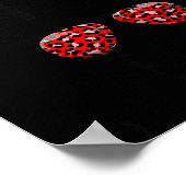 Heart Warrior Messy Bun Go Red - Heart Disease Awa Poster (Ecke)