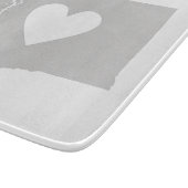 Heart Washington Staat Silhouette Schneidebrett (Ecke)
