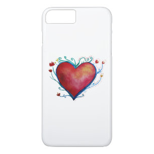 Heart Watercolor Apple iPhone 7 Plus, selten gibt  Case-Mate iPhone Hülle