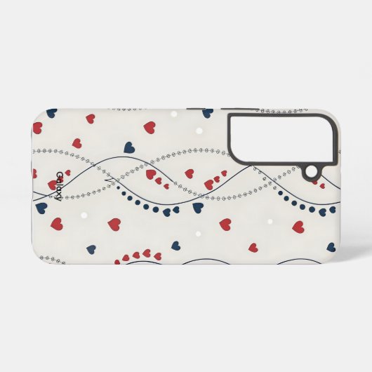 Heart Wave Samsung Galaxy S22 Case Samsung Galaxy Hülle (Rückseite (Horizontal))