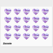Heart Wedding Danke Sticker - Hydrangea (Blatt)