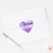 Heart Wedding Danke Sticker - Hydrangea (Umschlag)