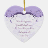 Heart Wedding Liebe Fvor Ornament (Vorne)